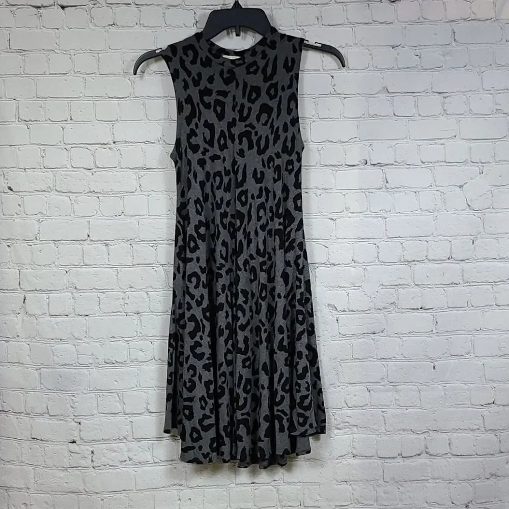 Tucker + Tate Girls Leopard Dress Large 10 12 Soft Swing Skater Tween Tank Dress